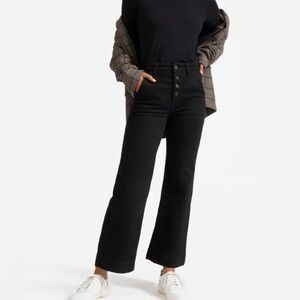 Everlane The Wide Leg Jean in Black